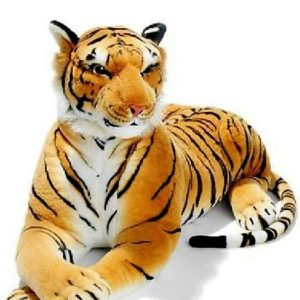 Uwish Tiger Figure Toy Large Size Wild Animal Toy (90Cm Tiger,Brown Tiger)